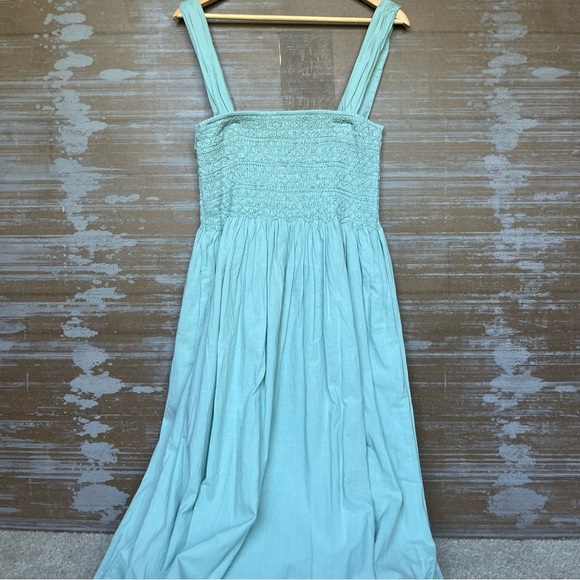 Mirth Georgia Midi Dress Frost Green Convertible Preppy Boho Summer Womens M - Picture 6 of 7